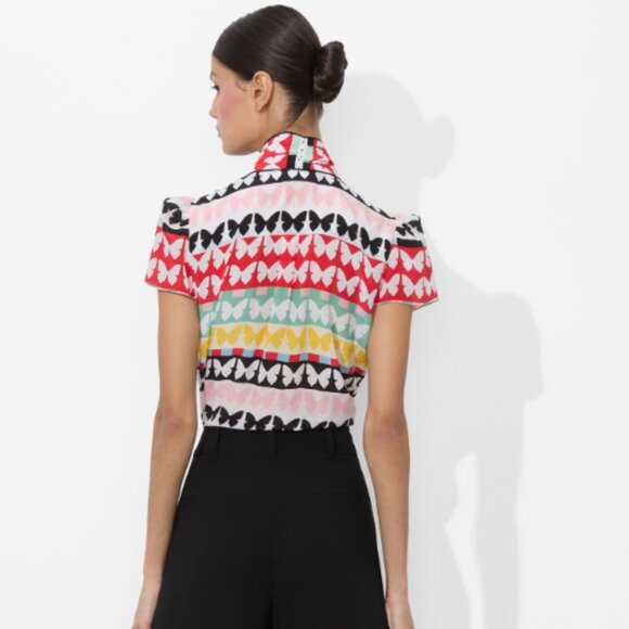 Alice & Olivia JEANNIE BUTTON DOWN NWT - Picture 3 of 9